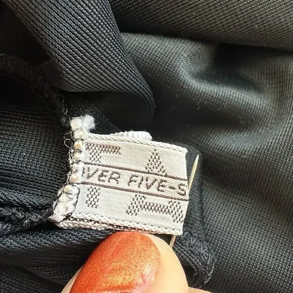 Vintage 1960s Tall Black Slip Tall GVC Over Five Seven Shop Retro Mad Men Pinup - Picture 4 of 8